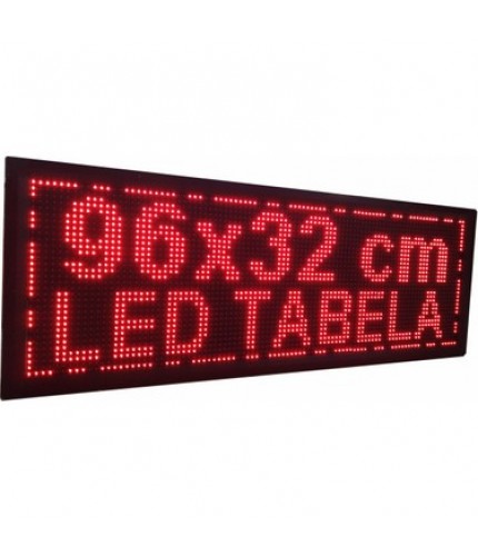 LED Tabela 96X32 cm Tek Taraflı 