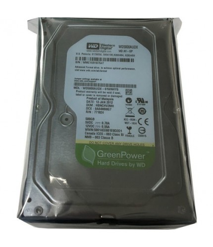 Wd Western Digital 500 Gb 7200 Rpm Wd5000Azrx 64 Mb Sata3 3,5 Harddisk